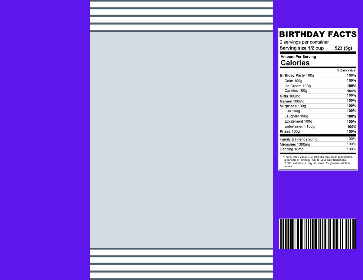 Chip Bag Template - Canva