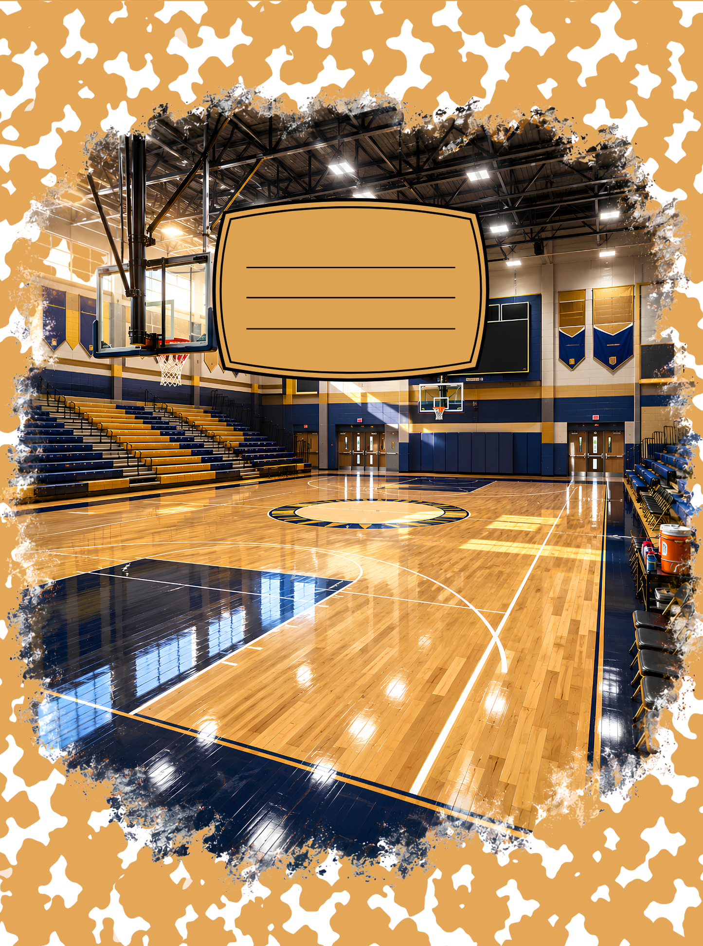 Basketball Court Composition Notebook Cover