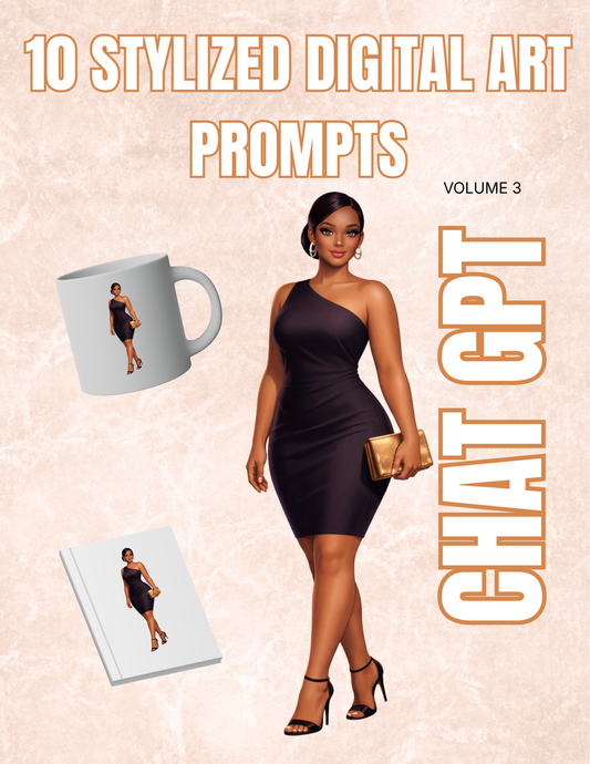 Stylized Full-Body Digital Art Prompt Pack (30 Looks) Vol 1, 2, 3