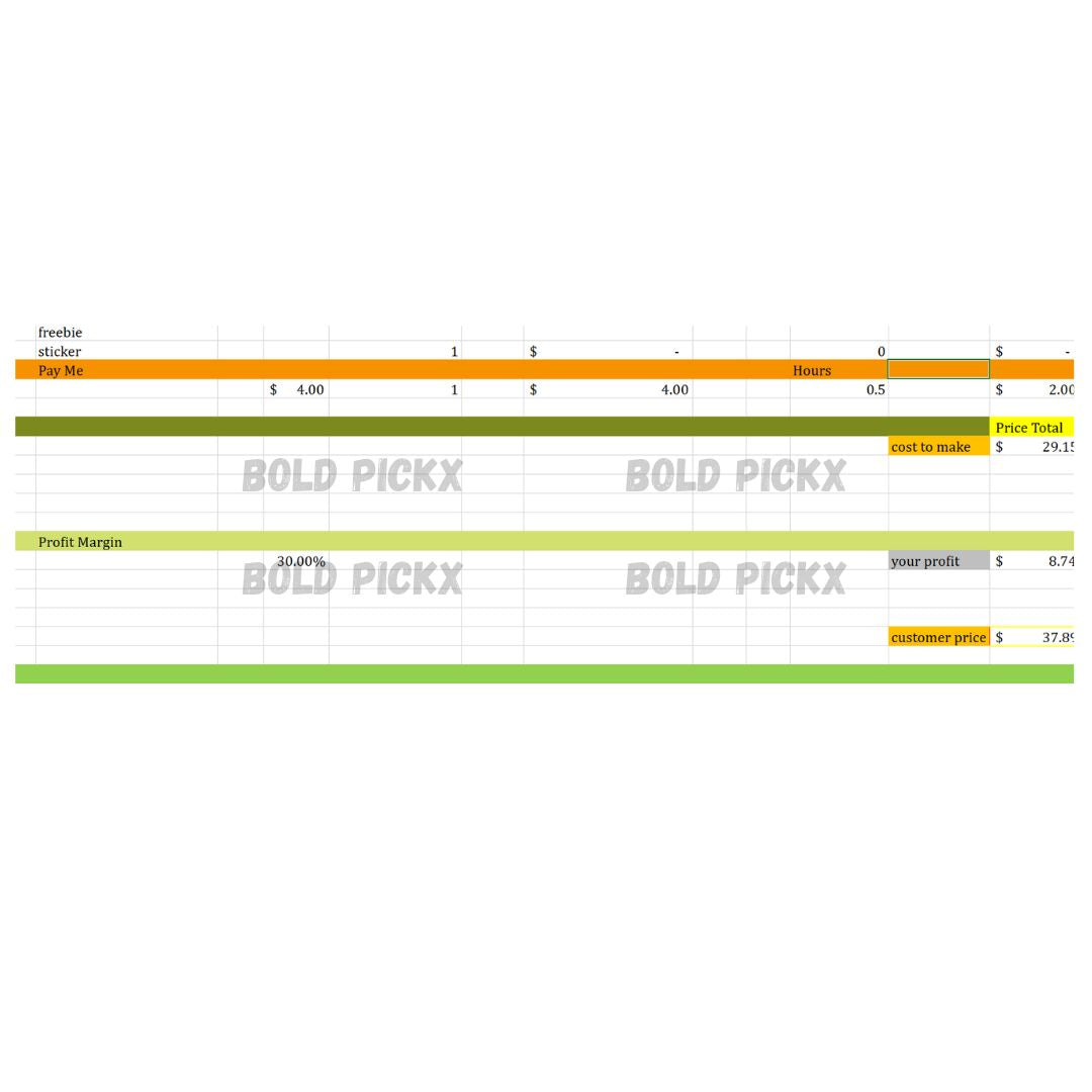 Product Pricing Calculator (Doc Sheets)