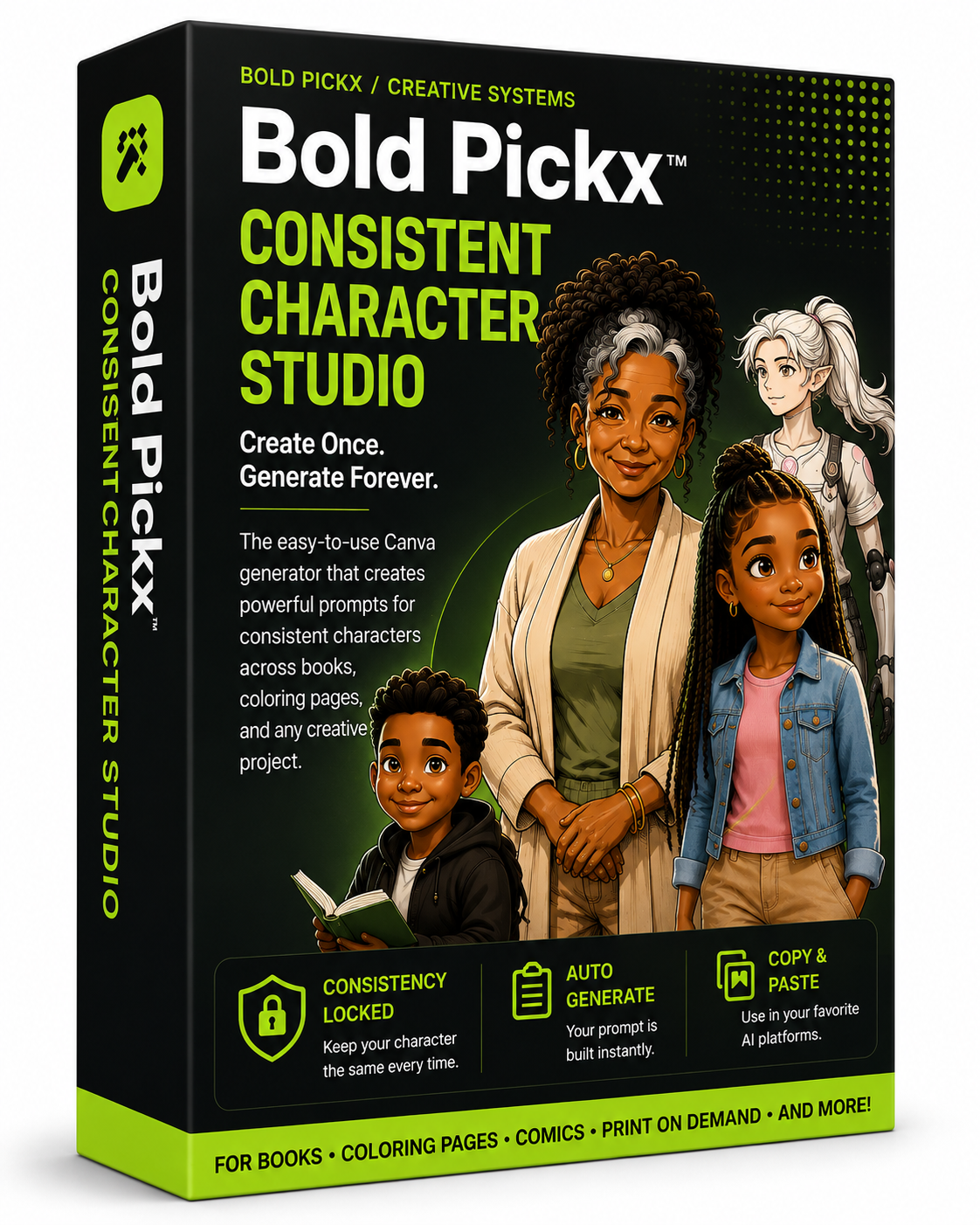Bold Pickx Consistent Character Studio