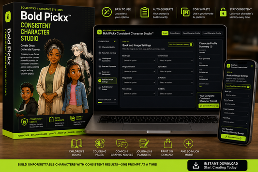 Bold Pickx Consistent Character Studio