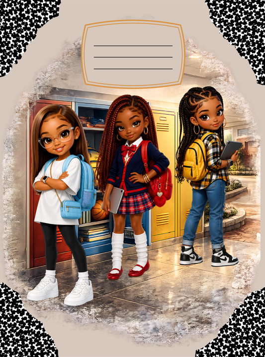 School Locker Friends Composition Notebook Cover