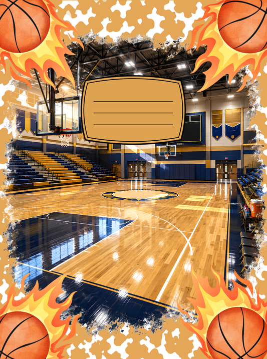 Basketball Court Composition Notebook Cover