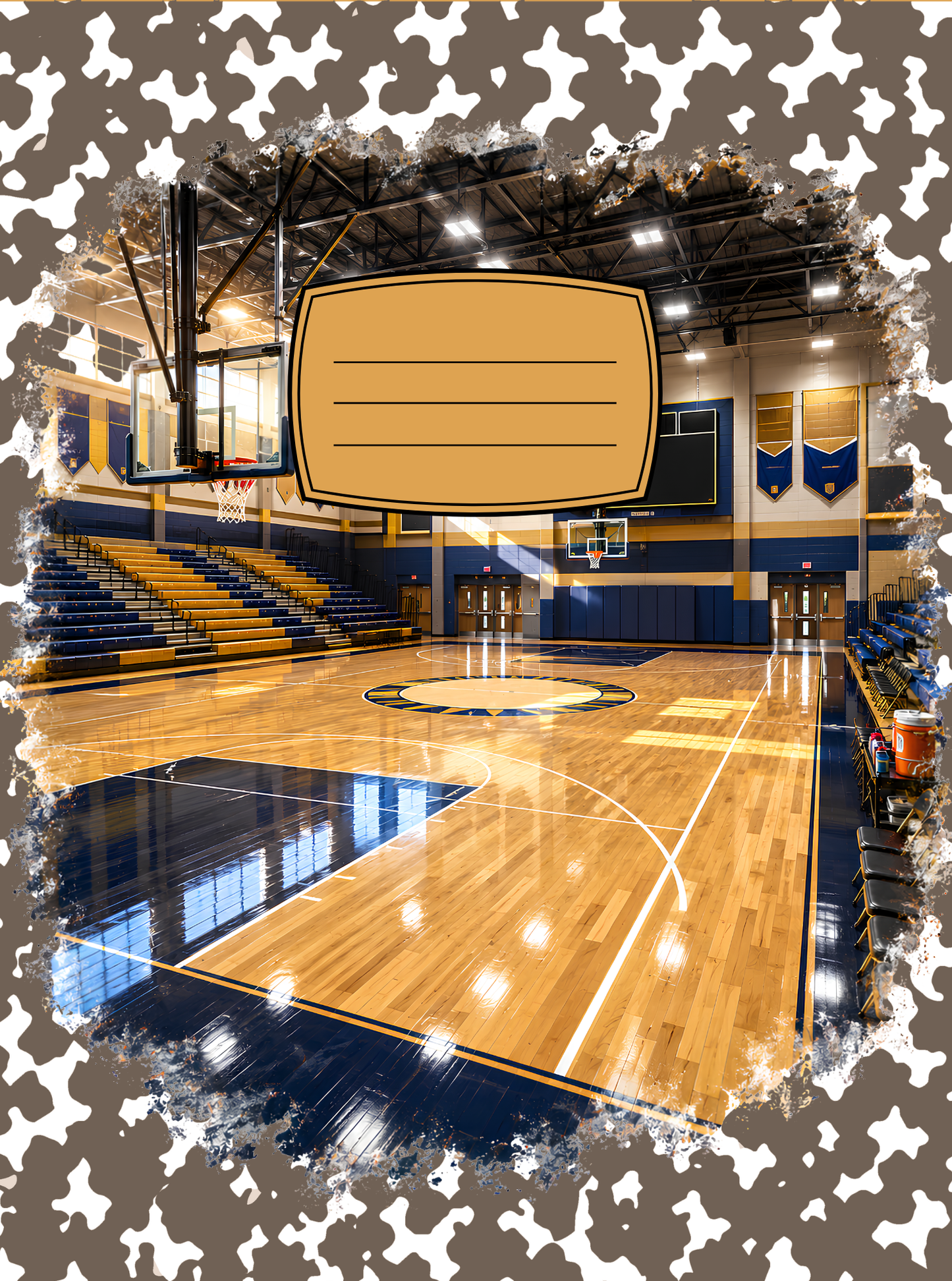 Basketball Court Composition Notebook Cover