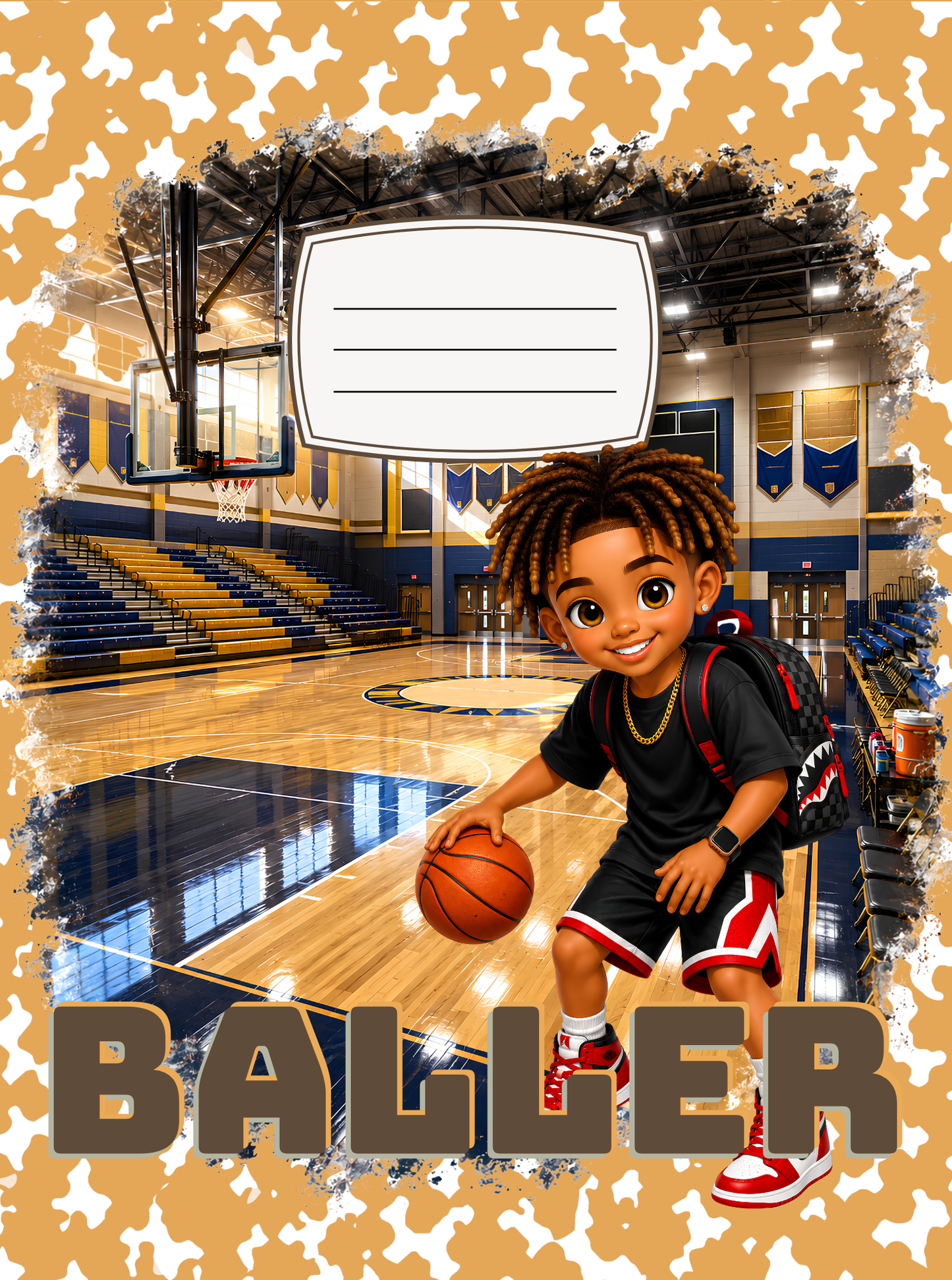 Baller Composition Notebook Cover