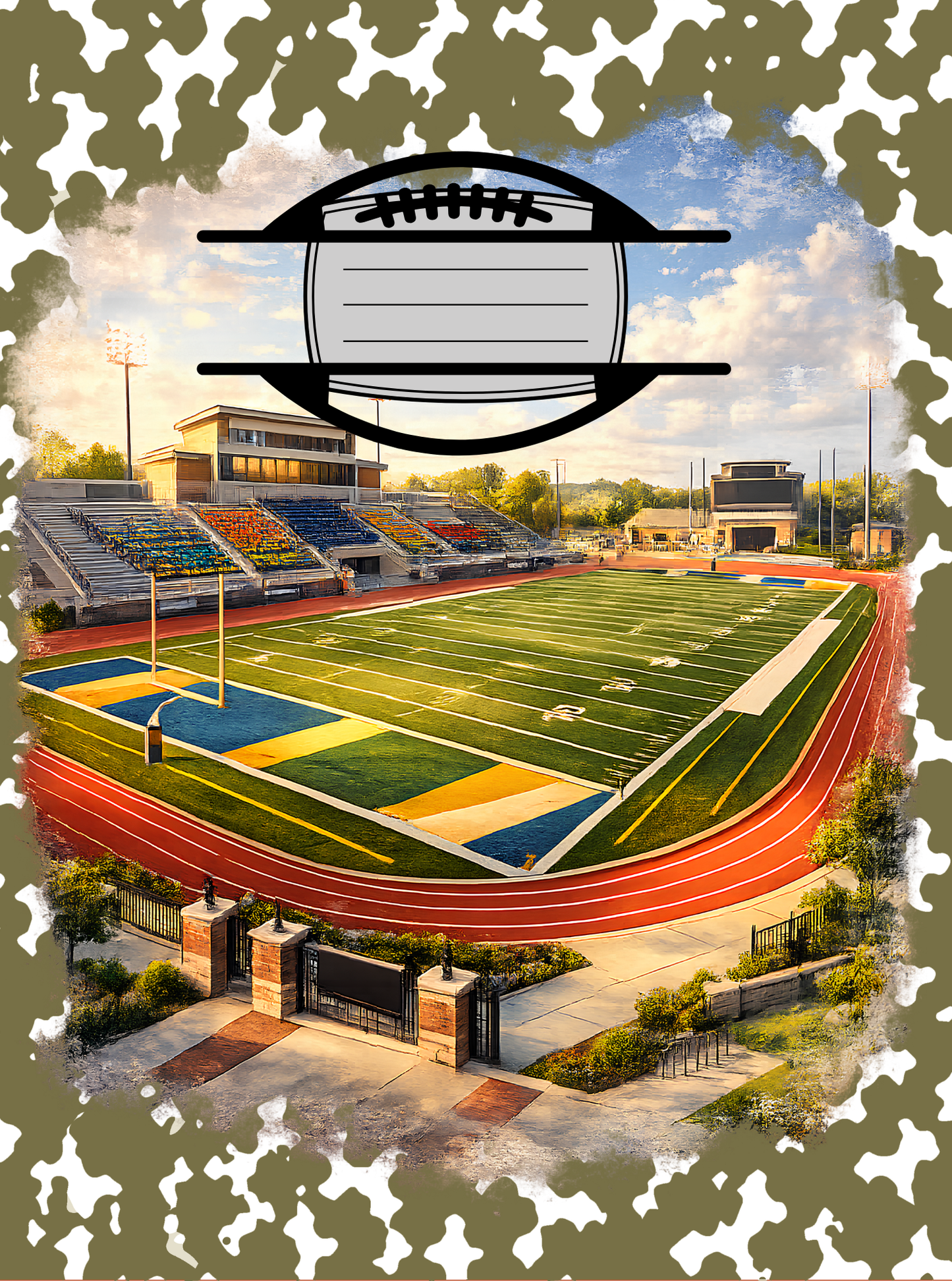 Football Stadium Composition Notebook Cover