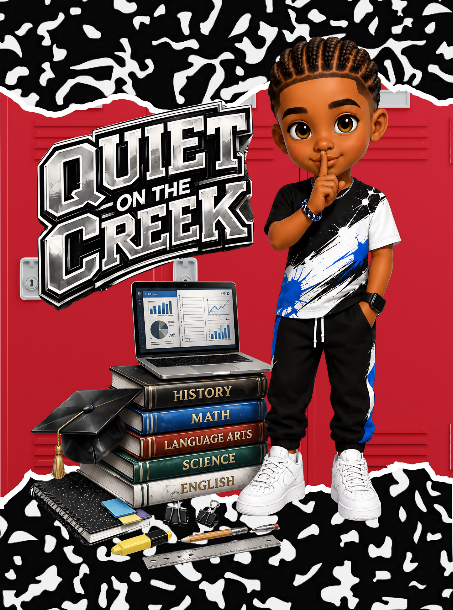 Quiet on the Creek" Composition Notebook Cover